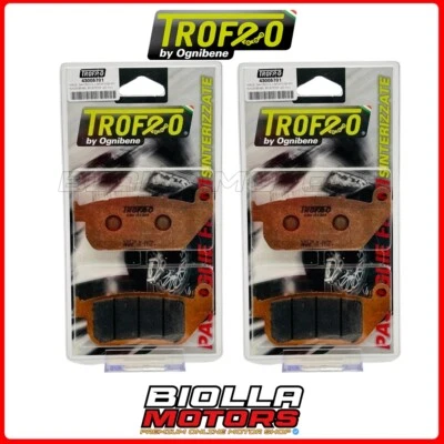 KIT PASTIGLIE FRENO TROFEO HARLEY DAVIDSON XL 883 R SPORTSTER ROADSTER 883 2012  Foto 1 de 4