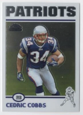 2004 Topps Chrome Cedric Cobbs Rookie New England Patriots #220 - Image 1 of 2