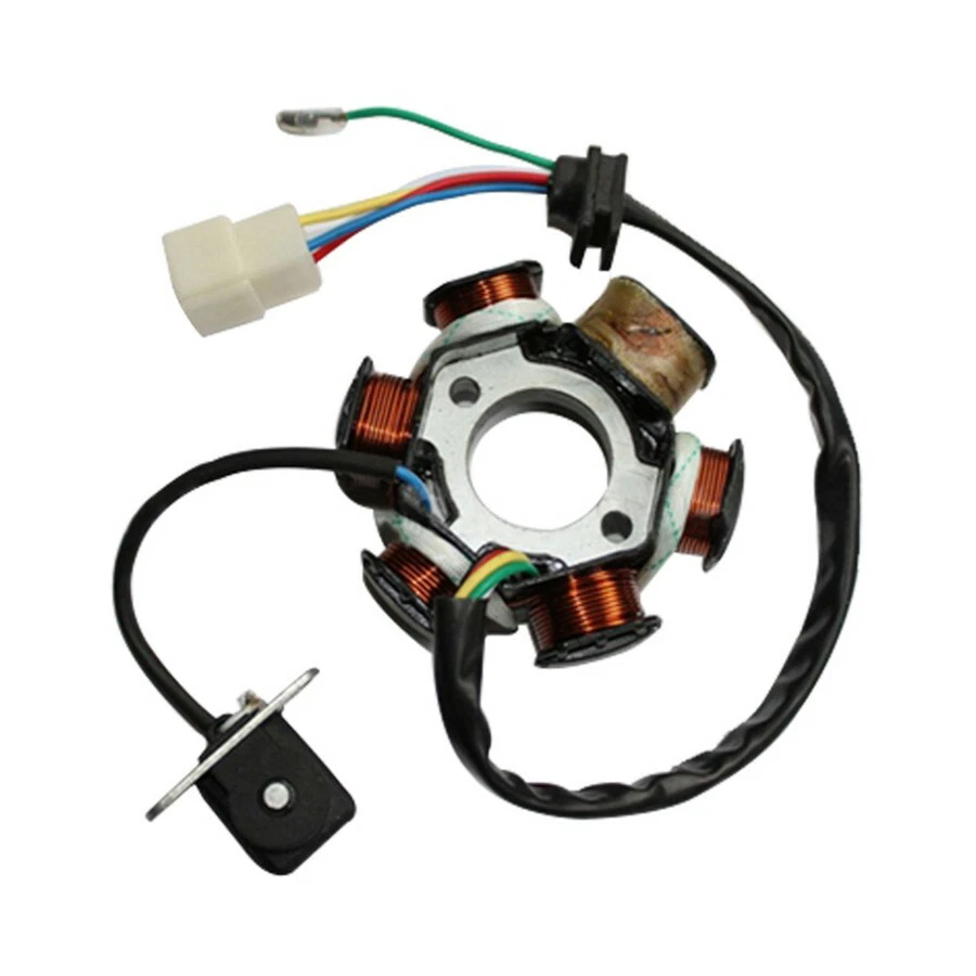 Estator magnético de encendido de media onda de 6 polos 5 cables para ATV GY6 50 70 90 110 125cc Foto 1 de 4