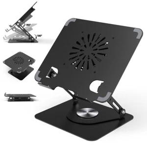 Portable Gaming Laptop Cooling Pad Foldable Laptop Pc Stand Holder Cooler Table - Picture 1 of 14