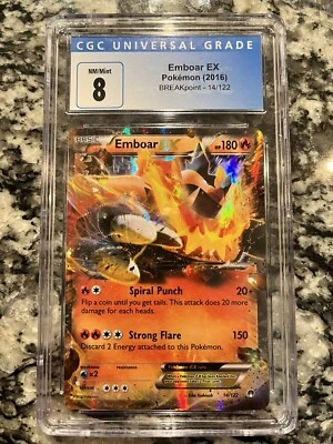 Pokemon Emboar EX 14/122 CGC 8.5 Breakpoint 14 CGC 8.5 - Image 1 of 2