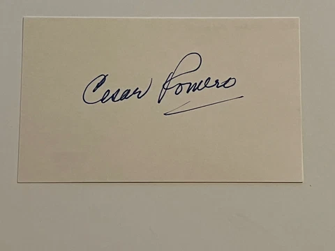 CESAR ROMERO SIGNED MINT INDEX CARD PSA/DNA COA  AUTOGRAPH BATMAN JOKER Cover
