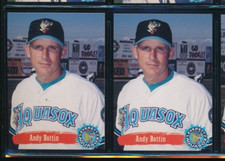 Lot (2) 1995 Multi-Ad #2 Andy Bottin Everett AquaSox Player Lot (FN12) SWSW6