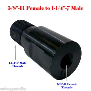 Core Drill Bit Adapter 1-1/4” - 7 Thread Male to 5/8"-11 Female Diamond Hammer  - Picture 1 of 3
