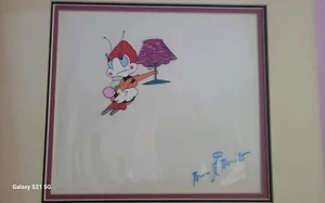 Allegro Non Troppo Animation Production Cel Bug Lady Signed Bruno Bozetto COA - Picture 1 of 7