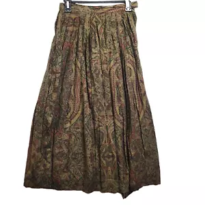 Vintage JH Collectibles Midi Plissee Paisley Rock Gr. 4 Mehrfarbig Cottagecore Boho - Bild 1 von 8