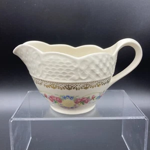 Crema The Limoges China Co VALENCIA Garantizada Oro 22k Floral, Hecha en EE. UU. - Imagen 1 de 13