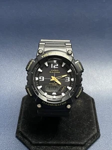 Casio AQ-S810W Illuminator Tough Solar 5 Alarms Black Quartz Watch - Working - Picture 1 of 22