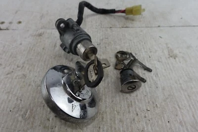 Honda Shadow Ace VT1100 C2 conjunto de trava interruptor de ignição tampa e chave E tampa lateral - Imagem 1 de 4