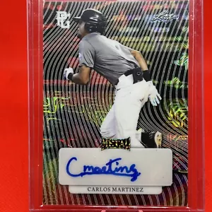 CARLOS MARTINEZ 2023 Leaf Perfect Game RC XRC Auto 1/1 - Picture 1 of 4