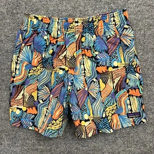 Patagonia Baggies Shorts Boys L (12) Pitch Blue Mesh Lined Elastic Waist Pull On - Picture 1 of 12