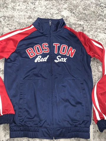Boston Red Sox Full Zip Jacket MLB Genuine Merchandise Women M Medium Cover