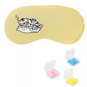 Maschera Sonno Occhio di Tigre + Maschera Gel Riutilizzabile Lenitiva Caldo/Freddo Sollievo Mal di Testa UK - Foto 1 di 8