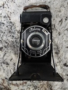 Cámara de fuelle plegable vintage ▪︎ FALCON modelo 4 ▪︎ utilitaria Mfg. Co., NY - Imagen 1 de 6
