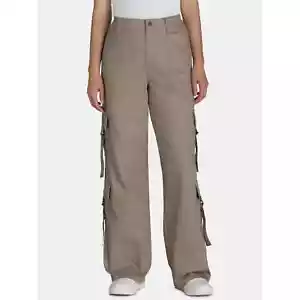 NO BOUNDARIES - SIZE XXS (00) - High Rise Twill Cargo Pants W/31.75” Inseam-NEW! - Picture 1 of 5