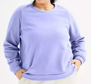 TEK GEAR MICROFLEECE COL ROND DOUX POLAIRE PULL HAUT FEMME GRANDE TAILLE 2X *NEUF DANS SON EMBALLAGE* - Photo 1/7