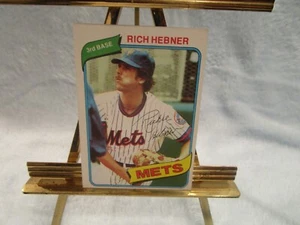 Rich Hebner, 3rd Base, New York Mets 1980 Topps Baseball, #331 - Picture 1 of 2