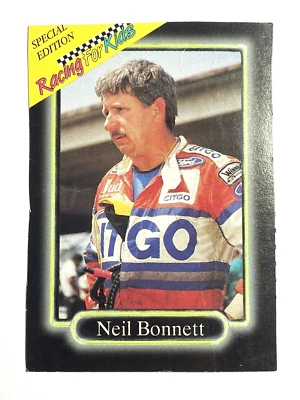 NEIL BONNETT 1990 Maxx RACING FOR KIDS SPECIAL EDITION NASCAR Racing Card #21 - Image 1 of 4