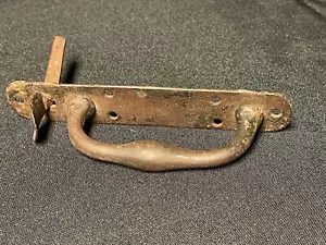 Antique Hand Wrought Iron Door Latch Hardware Handle - Picture 1 of 6