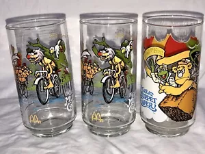 Juego de 3 vasos Kermit Fozzie Gonzo The Great Muppet Caper 1981 - Imagen 1 de 9