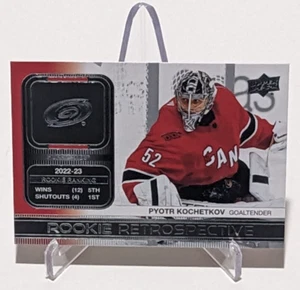 2023-24 Upper Deck Series 1 Hockey Pyotr Kochetkov #RR-19 Rookie Retrospective - Picture 1 of 2