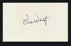 VIC WERTZ (1947-1956 Tigers, Indians, Red Sox) -Autographed 3x5 Index (d.1983) - Picture 1 of 1