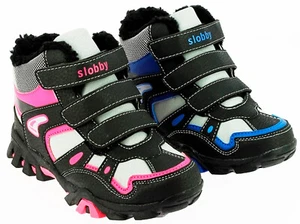 Winter Stiefel Klettverschluss Trekking gefüttert Schuhe Gr.28-35 Jungen Mädchen - Bild 1 von 2