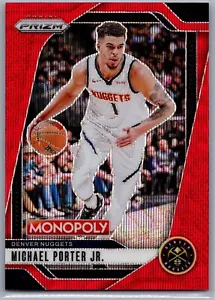 2024-25 Panini Prizm Monopoly #56 Michael Porter Jr. Red Wave Prizm Nuggets - Picture 1 of 2