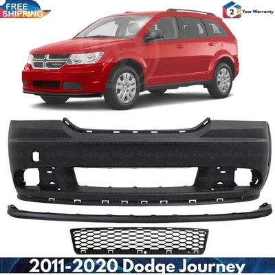 Front Bumper Cover Paintable & Lower Valance Kit For 2011-2020 Dodge Journey Foto 1 de 4