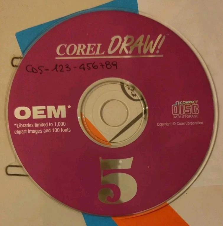 CD Corel Draw 5 OEM - Immagine 1 di 2