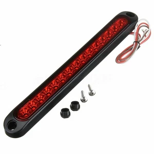 25CM 15 LED Red Sealed Trailer Truck RV Stop Tail Rear Brake Turn Light Bar -b - Picture 1 of 10