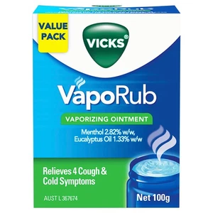 Descongestionante para frotar y vaporizar el pecho Vicks VapoRub 100 g - Imagen 1 de 4
