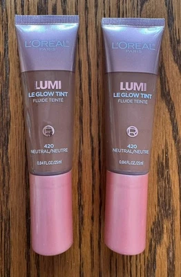(2) L'Oreal Paris True Match Lumi Le Glow Tint 420 Neutral Liquid Highlighter - Image 1 of 3