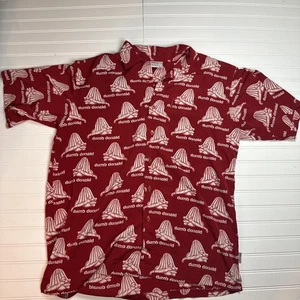 FUBU Platinum Shirt XL 1X Red Fat Albert Dumb Donald All Over Print Y2K - Picture 1 of 14