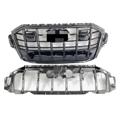 Fit For Audi Q7 SQ7 2021 2022 2023 Front Bumper SQ7 Style Grille Black Grill - Image 1 of 4