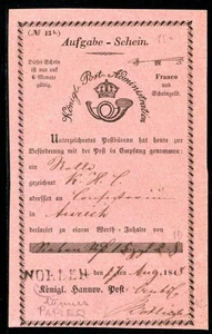 HANNOVER NORDEN 1848 POSTSCHEIN(J1376 - Picture 1 of 1