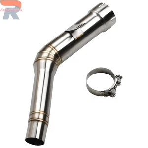 For Kawasaki Ninja ZX10R 2021-2024 Exhaust Tips Mid Link Pipe Steel Connect Tube - Picture 1 of 9