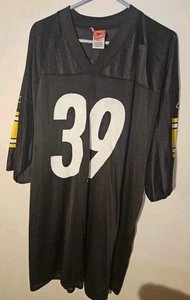  Pittsburgh Steelers 39 Willie Parker Football Jersey Size 2XL XXL  Reebok Black - Picture 1 of 8