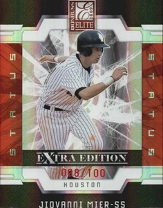 2009 Donruss Elite Extra Edition Status Baseball Card #22 Jiovanni Mier /100 - Picture 1 of 2