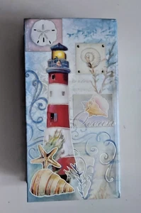 Punch Studio Music Box Green Tea Soap Keepsake Box Lighthouse motif - Picture 1 of 7
