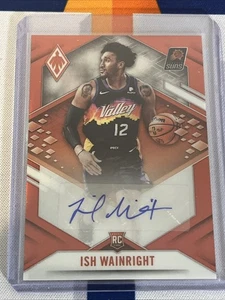 Ish Wainright 2021-22 Panini Chronicles Red Rookie Autograph Phoenix Suns NBA RC - Imagen 1 de 2