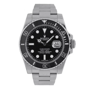 Rolex Submariner Watch 40MM Black Index Hour Markers Dial Ceramic - Picture 1 of 5