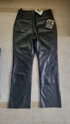  Kenneth Cole Leather Pants Womens Size 10?(6) Black NWT Read Description - Image 1 of 4