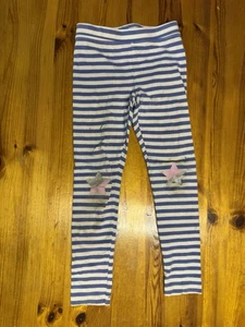 Crewcuts Blue & White Striped Pants With Stars On Knees Size Small - Picture 1 of 3