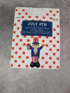 4th Of July aufblasbarer Uncle Sam 3,93 Fuß groß Amerika - Bild 1 von 2