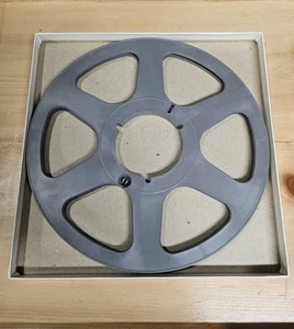 Plastic Empty Reel - Reel To Reel - 10 1/2 - 1/4" Grey - Vintage - New - Bild 1 von 3