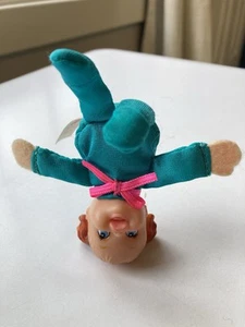 Vintage Teeny Tiny Tumbles Surprise Doll - Blue/Teal - 1996 - Toy Biz Inc. - Picture 1 of 8