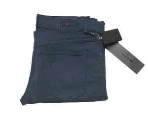 Pantalones de mezclilla Kiton Napoli $1,480 nuevos con etiquetas azul marino 5 bolsillos botones mosca algodón elástico 32 EE. UU. - Imagen 1 de 9