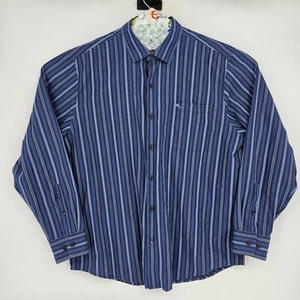 Camicia Tommy Bahama uomo XL Newport Coast manica lunga bottoni casual blu - Foto 1 di 11
