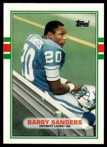 1989 Topps Traded Barry Sanders Rookie Detroit Lions #83T - Picture 1 of 2